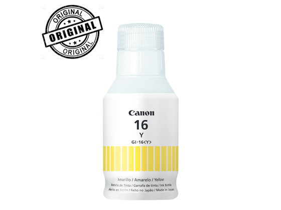 Canon - BOTELLA DE TINTA GI-16 AMARILLO, COMPATIBLE CON GX6010