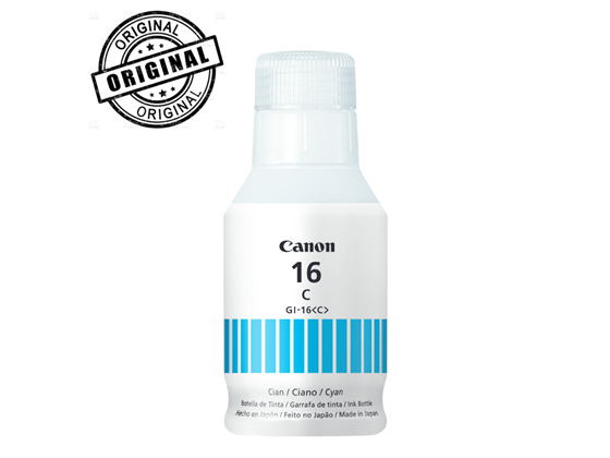 Canon - BOTELLA DE TINTA GI-16 CYAN, COMPATIBLE CON GX6010