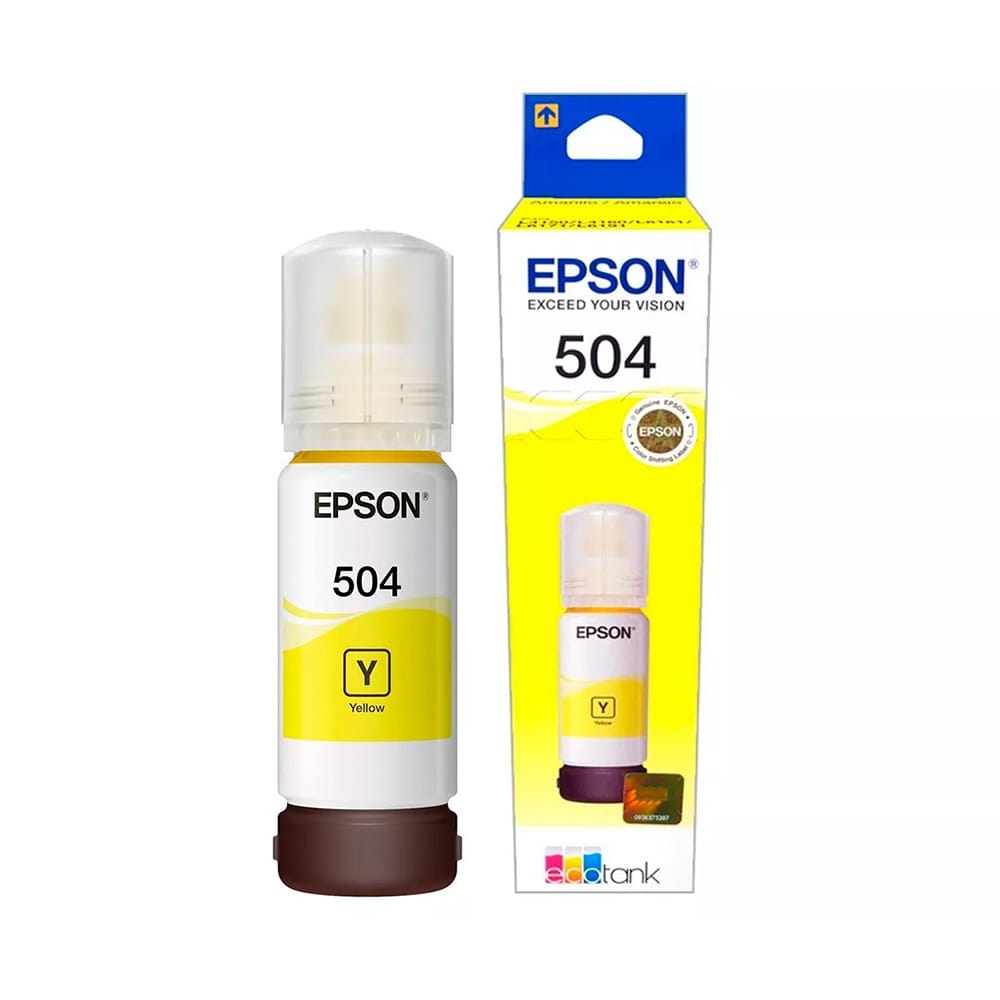 TINTA EPSON 504  AMARILLAS ORIGINALES
