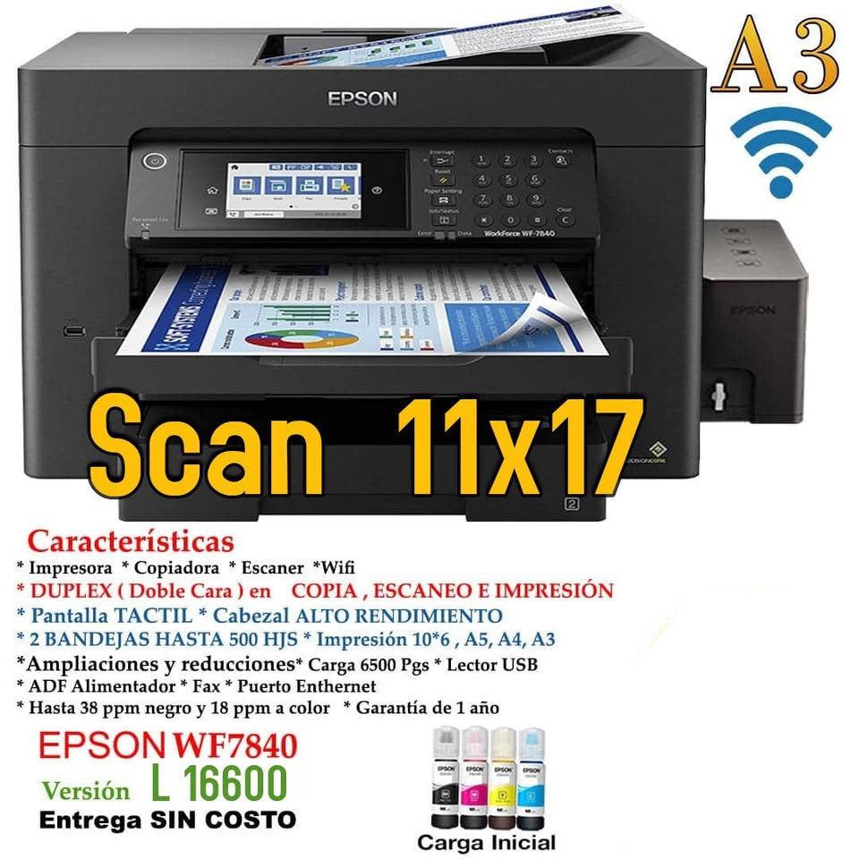 IMPRESOS EPSON WF 7840 CONVERTIDO A EPSON ET 16600