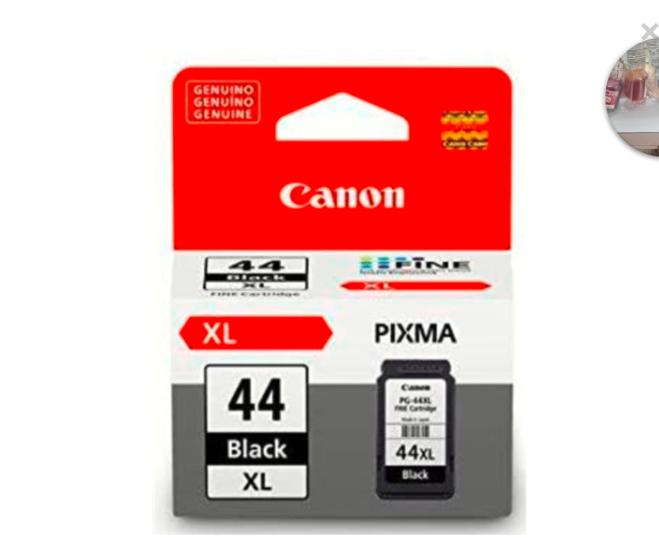 Canon - CARTUCHO PG-44 XL NEGRO, COMPATIBLE CON PIXMA E401, E461, E481, E47.