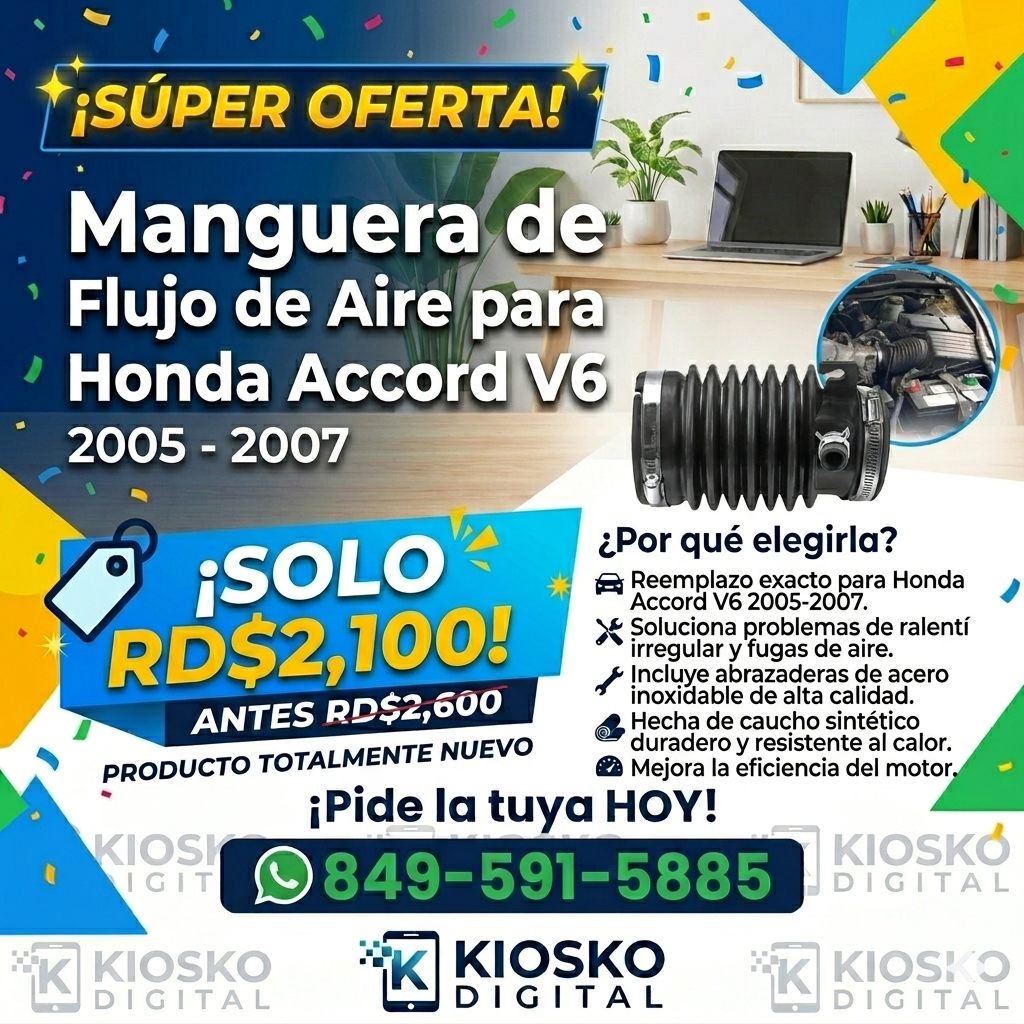 manguera flujo de aire HONDA ACCORD 2003 2007