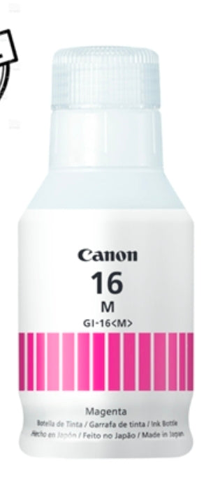 Tintas Canon - BOTELLA DE TINTA GI-16 MAGENTA, Roja PARA LA  GX6010