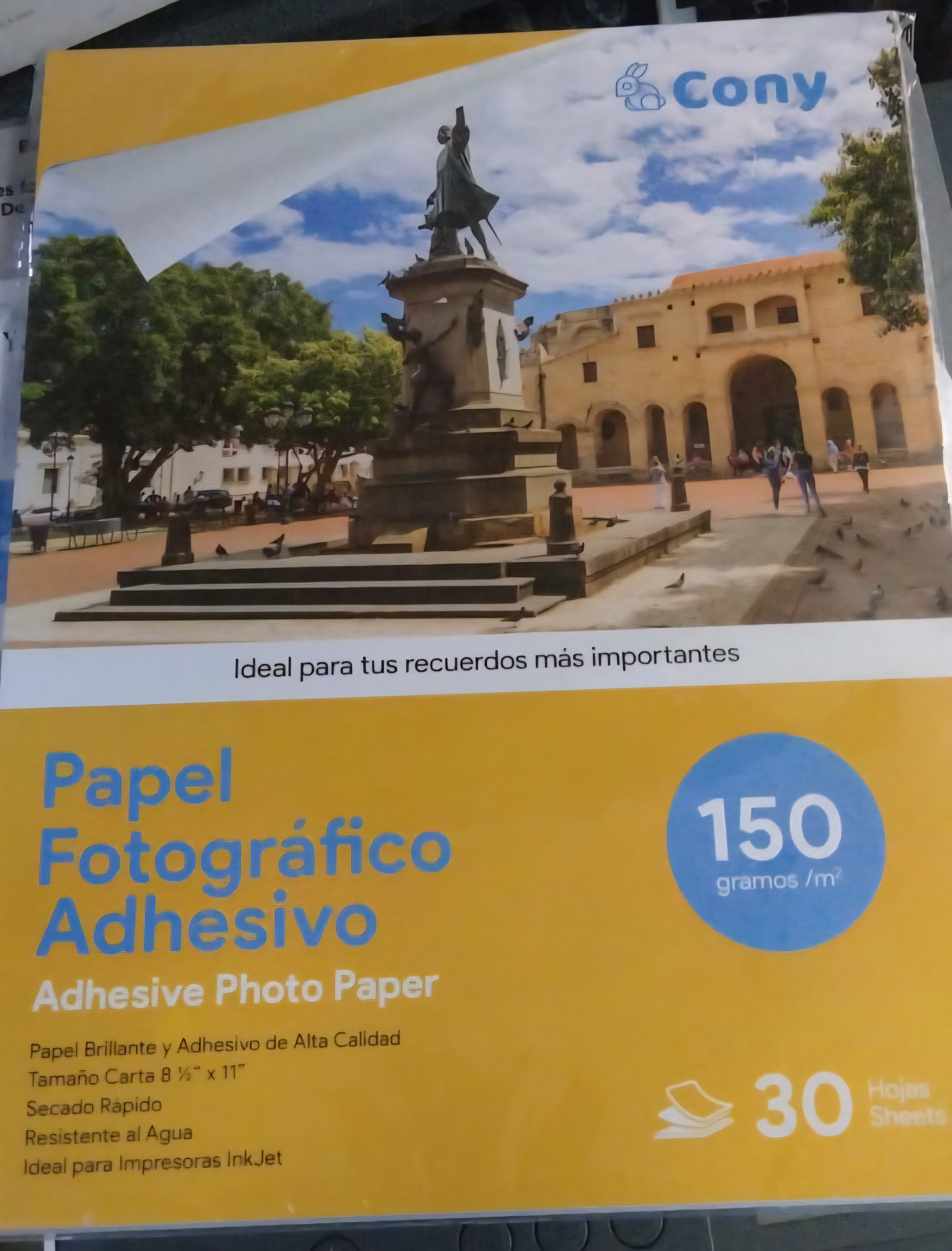 Papeles fotograficos adhesivos de 30 papeles
