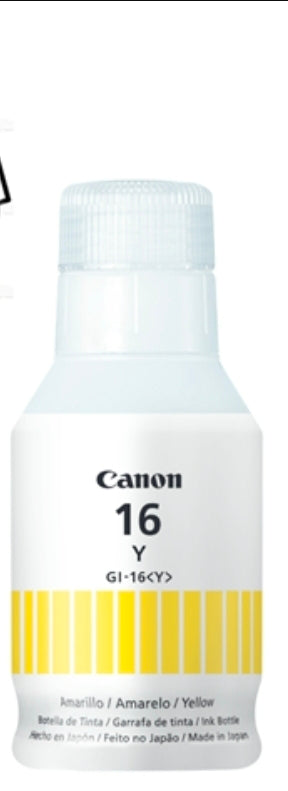 TINTAA Canon - BOTELLA DE TINTA GI-16 AMARILLO, COMPATIBLE CON GX6010