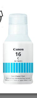 Tinta Canon - BOTELLA DE TINTA GI-16 CYAN, azul COMPATIBLE CON GX6010