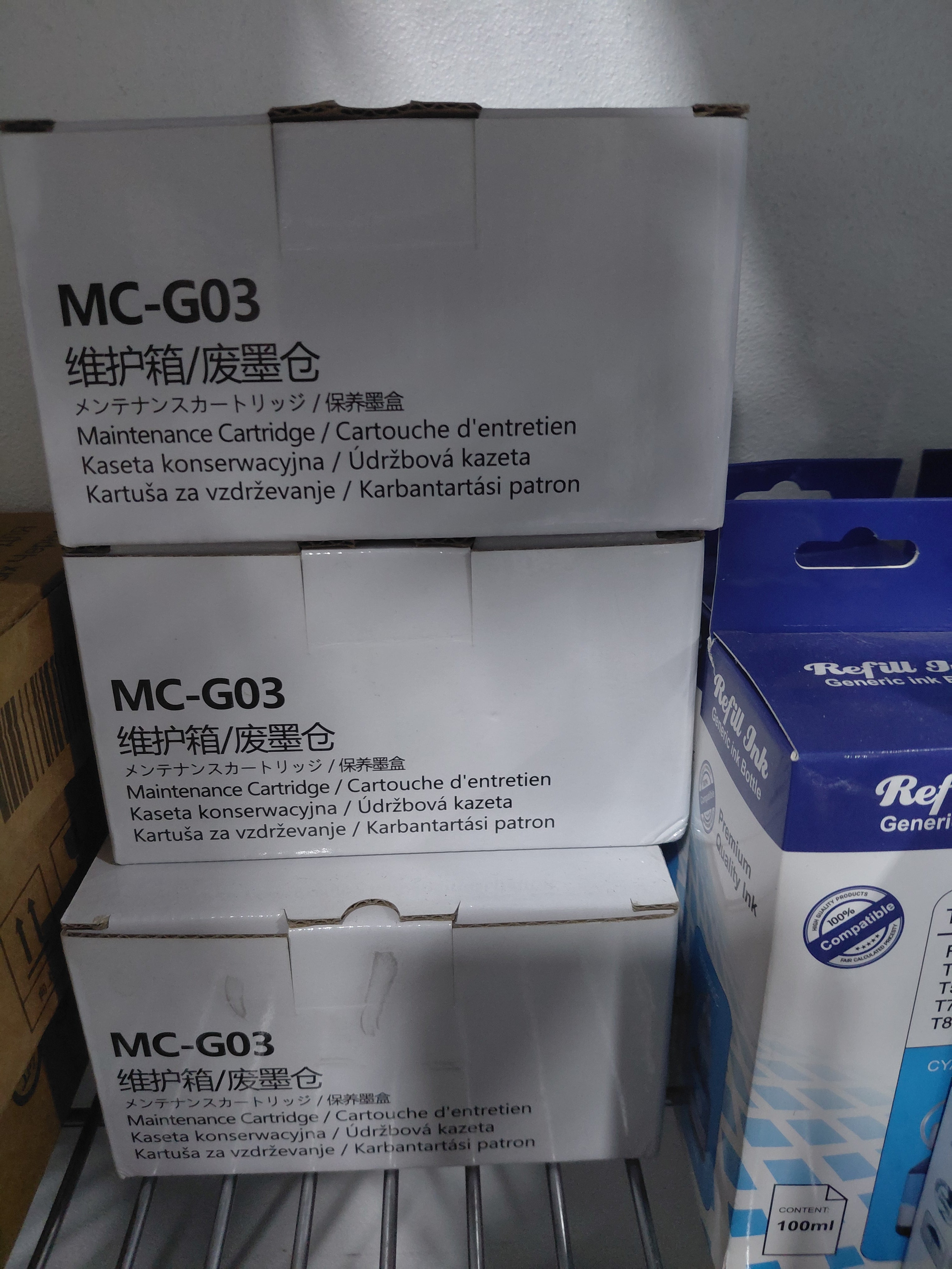 Cajas mantenimiento MC-G03 CAJA MANTENIMIENTO CANON