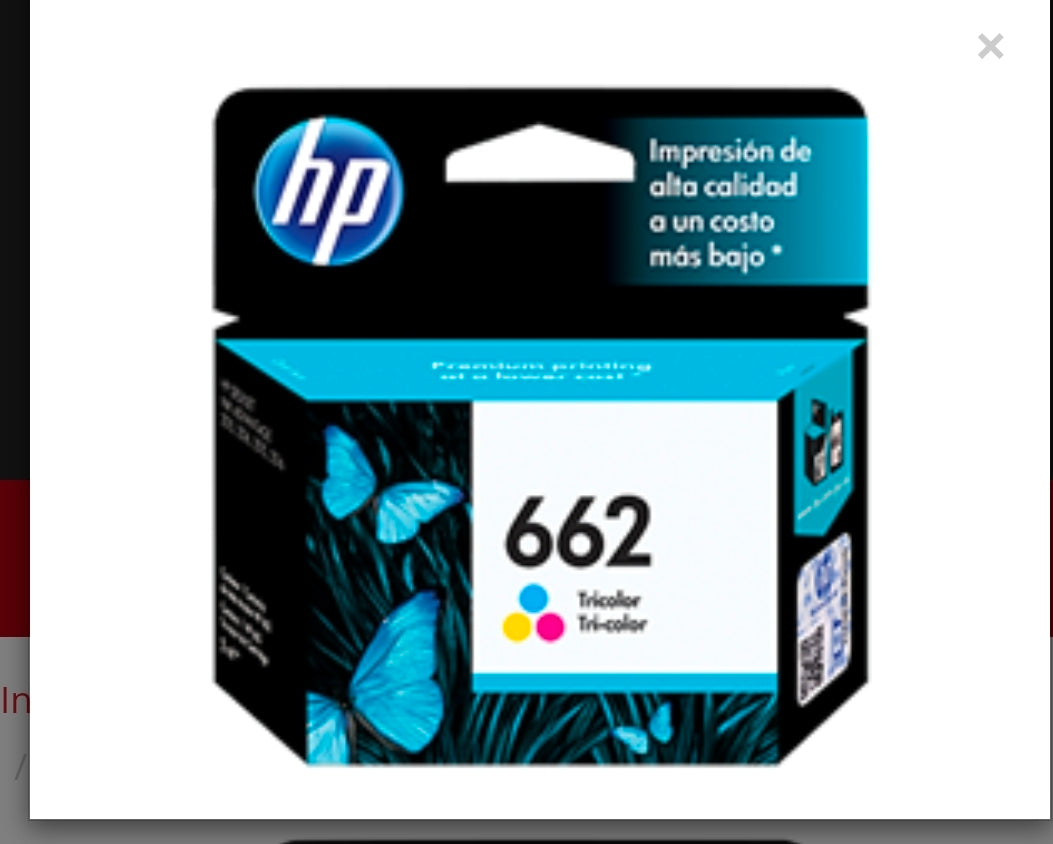 Hp 662 color cartuchos de tinta