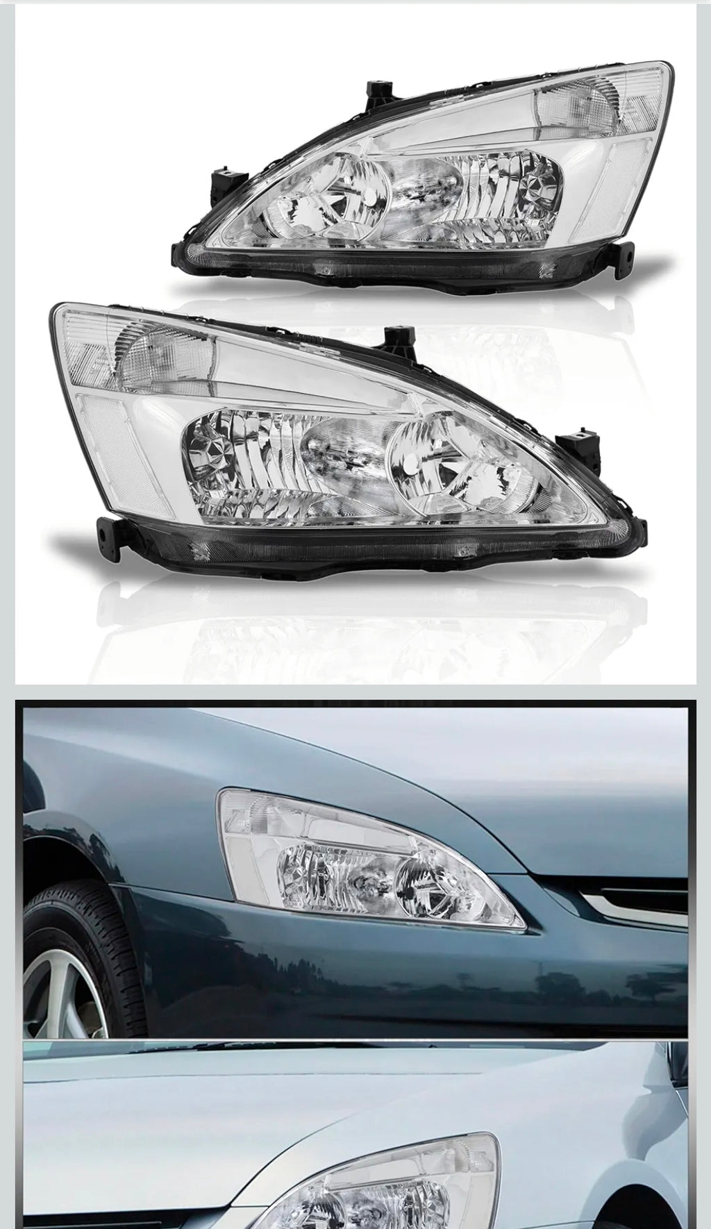 Pantallas clear honda accord 2003 2007 super especiales
