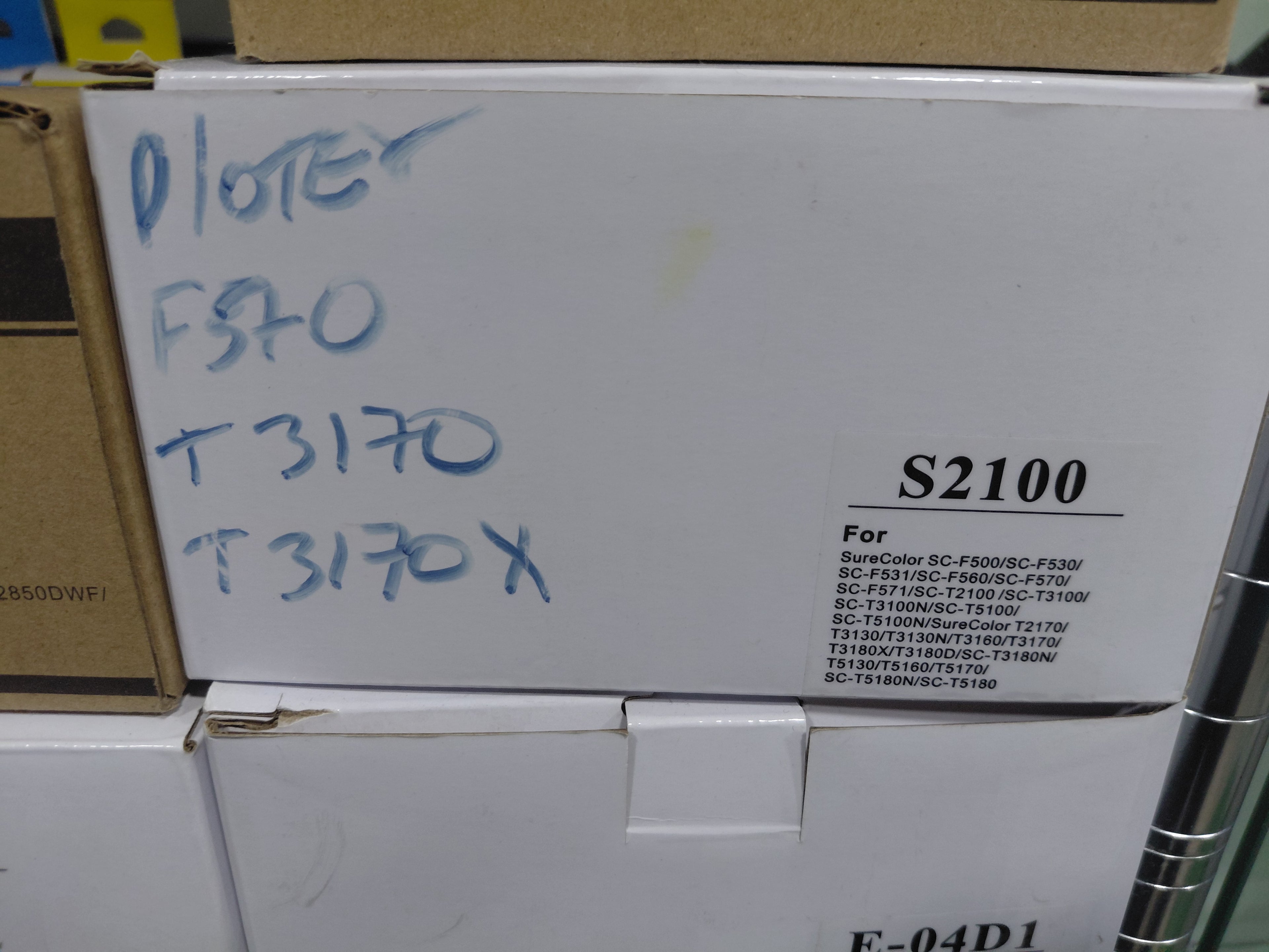Cajas mantenimiento plotter F 570 T3170 T3170X