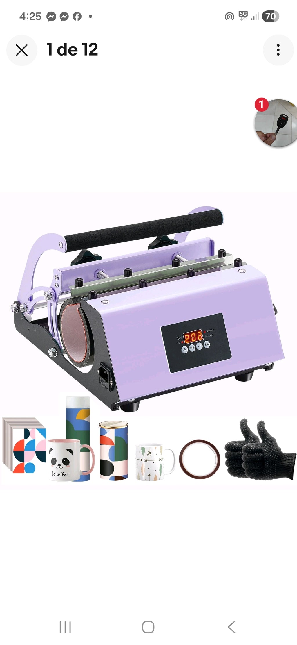 Plancha sublimar latas de 30 onzas disponible